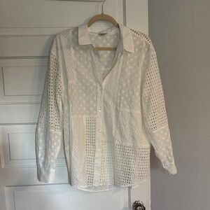 Rails Floral Embroidered Patchwork Blouse